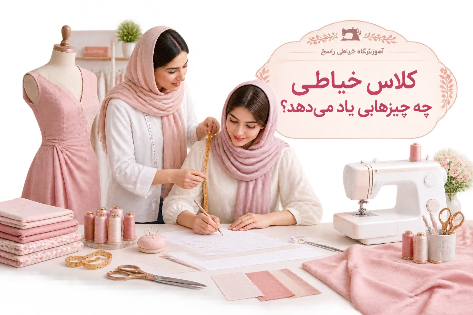 کلاس خیاطی چه چیزهایی یاد می‌دهد؟